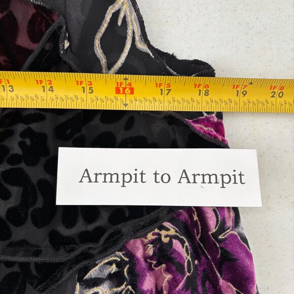 Velvet Burnout Patchwork Duster Small - Picture 5 of 6